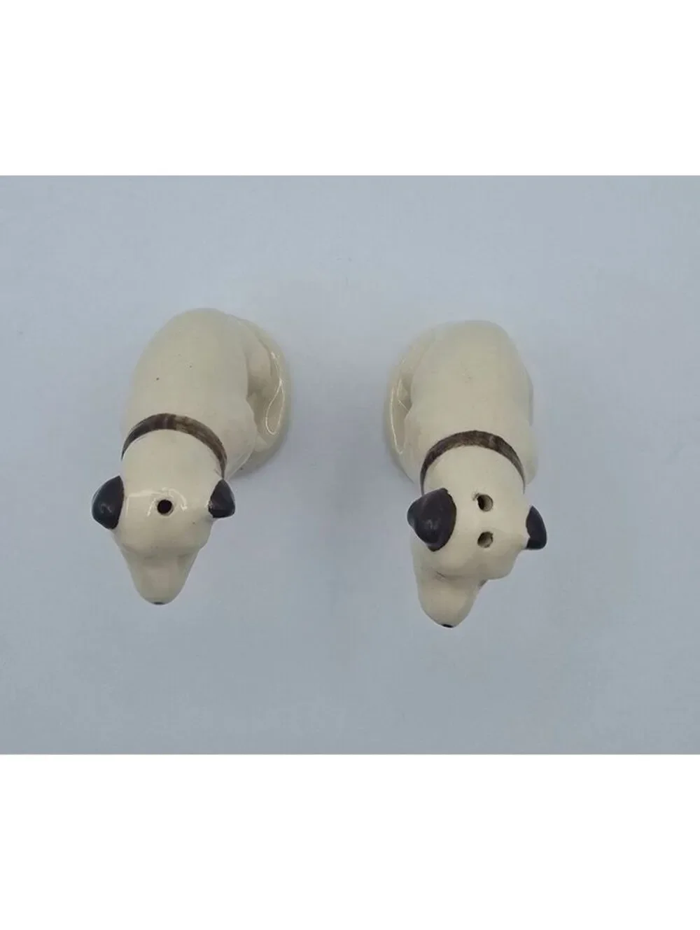 Vintage RCA Victor Nipper Dog Salt Pepper Shakers Ceramic Cork Stoppers